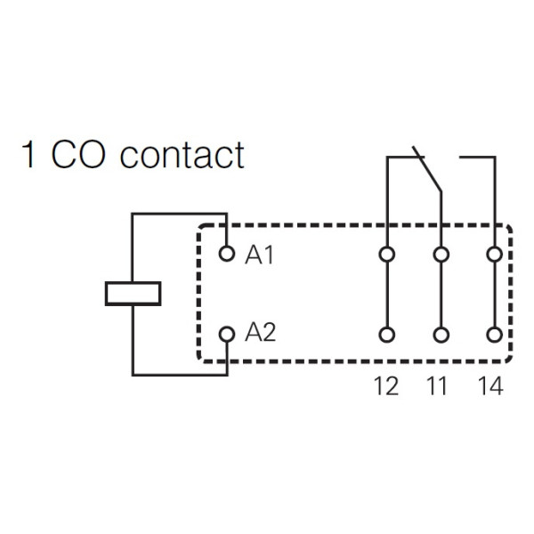 Силове реле Schrack RT314024 24B DC 16А - фото №3
