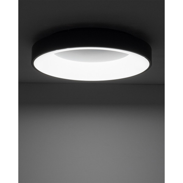 Потолочный светильник Nowodvorski 11211 Nikki Round LED 1x48W 4000K 4200Lm IP20 черный - фото №1