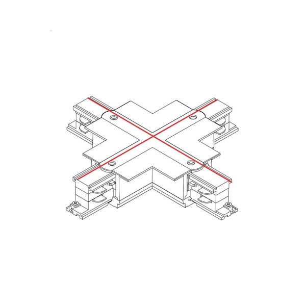 З'єднувач Nowodvorski 8680 CTLS Recessed Power X Connector IP20 чорний - фото №1