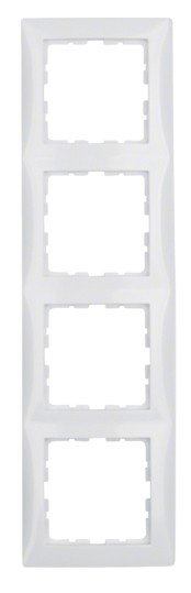 Рамка 4-местная полярная белизна Berker S.1