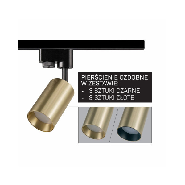 Трековый светильник Goldlux 327628 Maribel GU10 1x10W IP20 Золотой - фото №4