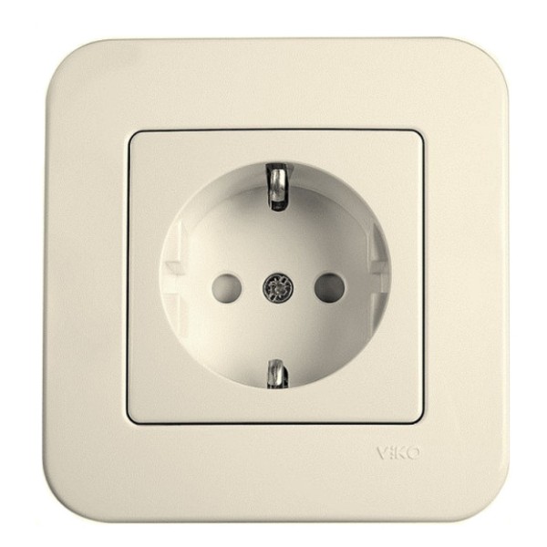 Розетка кремова VIKO Rollina