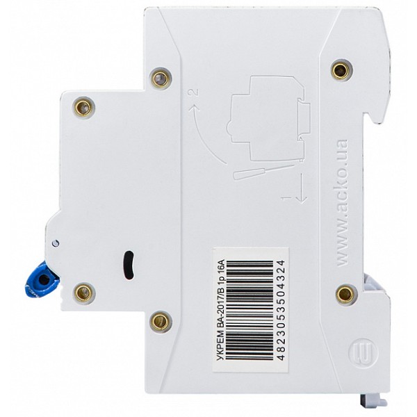 Модульный автоматический выключатель Аско-Укрем ВА-2017/B 1р 1А (A0010170044) - фото №2