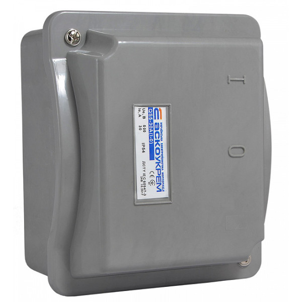 Разъединитель Аско-Укрем (QS5-30A) «1-0» 30А (A0100010004) - фото №2