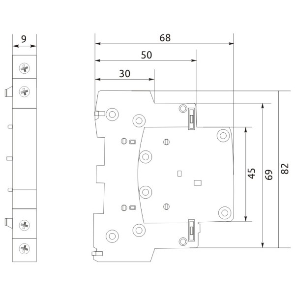 Додатковий контакт Promfactor MF/AX11 1NO+1NC для MCF3 - фото №1