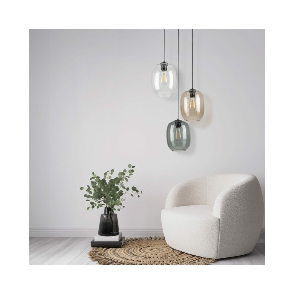 Підвісний світильник, люстра TK Lighting 5973 Elio E27 3x15W IP20 Чорний - фото №2