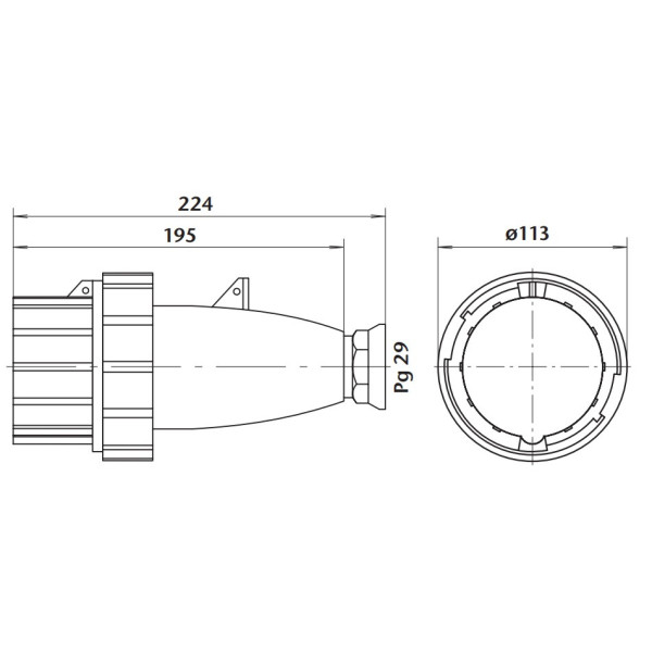 Переносная силовая вилка Sez IVG6343 - фото №6