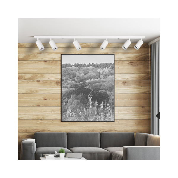 Светильник поворотный, спот Goldlux 322319 Paris GU10 6x10W IP20 Белый - фото №2