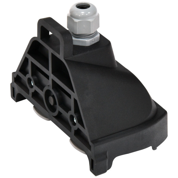 Розетка кабельная 2-местная ETI ERS-2CM 2Р+РЕ Schuko каучук IP44 черная - фото №2