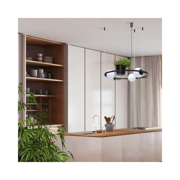 Люстра Zuma Line 5005 Plant E27 3x40W IP20 Чорна - фото №3