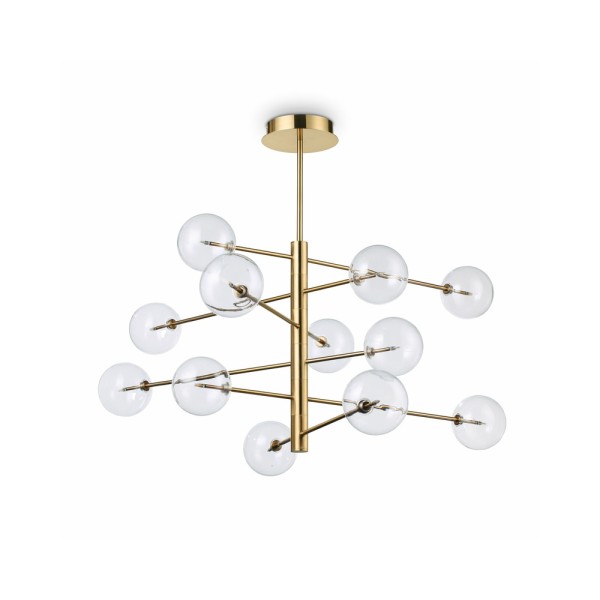 Люстра подвесная Ideal Lux Equinoxe sp12 ottone antico 200125