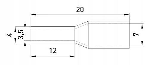 Втулочный наконечник E.Next e.terminal.stand.e6012.red 6 кв.мм красный (s3036052) - фото №1