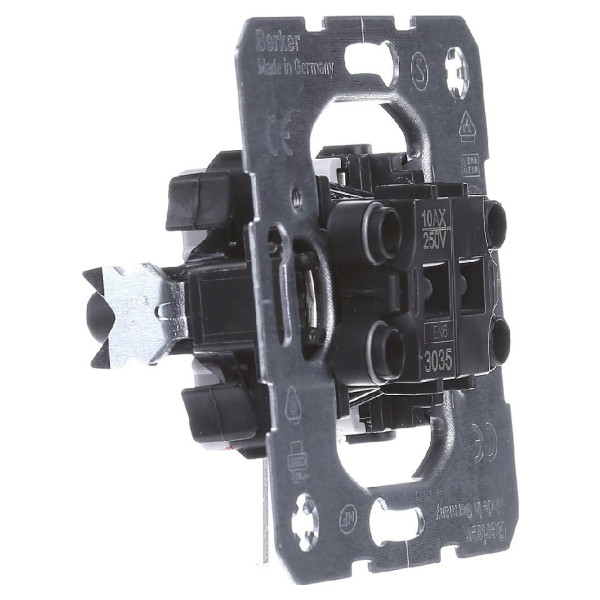 Вимикач 2-клавішний (механізм) 10АХ/250В Berker - фото №2