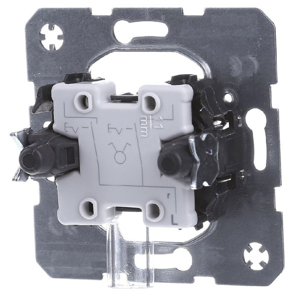 Вимикач 2-клавішний (механізм) 10АХ/250В Berker - фото №4