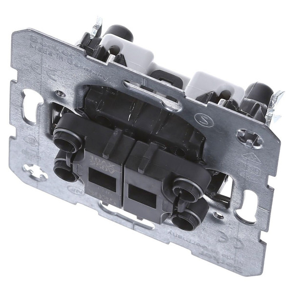 Вимикач 2-клавішний (механізм) 10АХ/250В Berker - фото №5