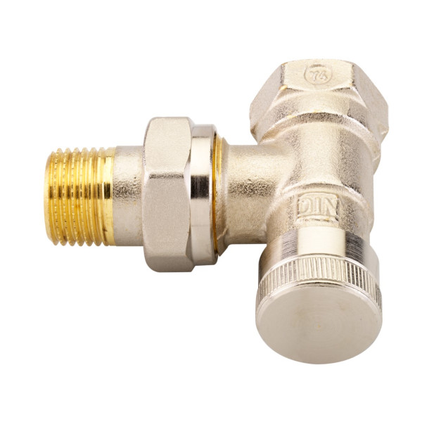 Кутовий термостатичний клапан Danfoss 003L0143 RLV Ду 15 вхід 1/2" вихід 1/2" - фото №1