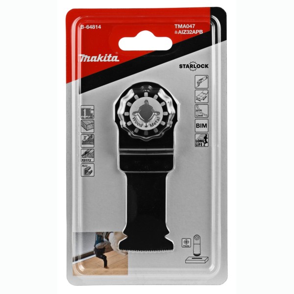 Занурювальне полотно по дереву та металу Makita B-64814 BiM 28x50мм - фото №2