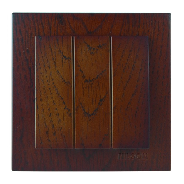 Выключатель Nilson Touran орех 3кл ( 24271066 )