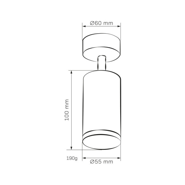 Світильник поворотний, спот Goldlux 324788 Turyn GU10 1x10W IP44 Білий - фото №4