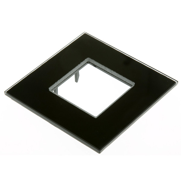 Одномісна рамка ABB Zenit N2271 CN скло (чорне) - фото №1