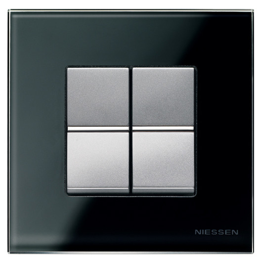 Одномісна рамка ABB Zenit N2271 CN скло (чорне) - фото №2