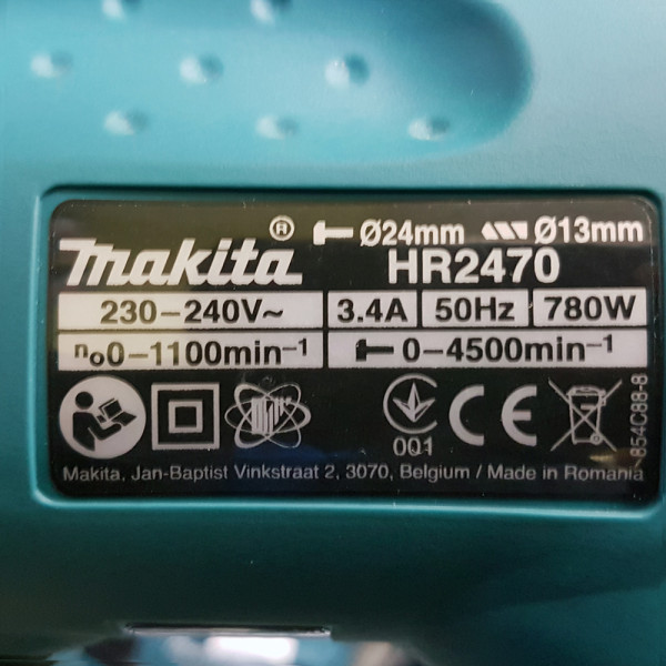 Перфоратор Makita HR2470 780Вт - фото №4