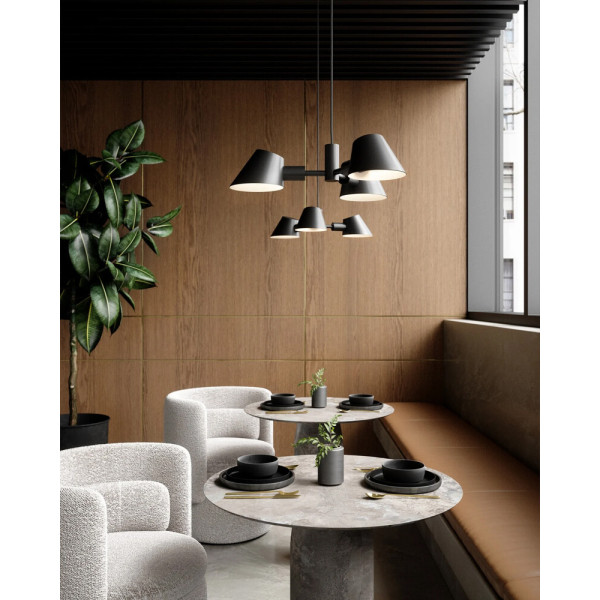 Подвесной светильник, люстра Nordlux 2120703003 Stay E27 3x60W IP20 черный - фото №2