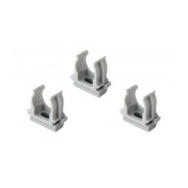 Кріплення для гофрованої труби 25мм світло-сіре СКІМ ( С1401003 )