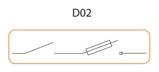 Роз'єднувач запобіжник ETI 002271004 STV D02 63A 3p - фото №3
