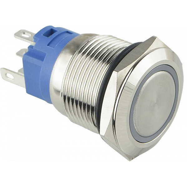 Кнопка Аско-Укрем TYJ 19-271 1NO+1NC 24В з підсвічуванням червона (A0140010139) - фото №2