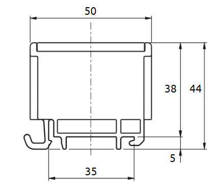 Клема Promfactor FT 1Р Cu:2.5-50мм²/ Al:6-50 6-50мм² сіра FT1050F - фото №3