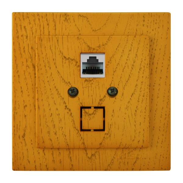 Розетка Nilson Touran дуб комп'ютерна CAT5e RJ45 ( 24251044 )