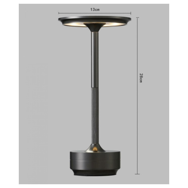 Настільна лампа з акумулятором Kloodi DECO TA-5V CLA CCT BK Led 1x5W 2700K-6500K IP20 - фото №4