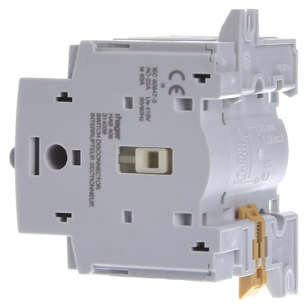 Рубильник Hager HAB406 4P 63А - фото №2