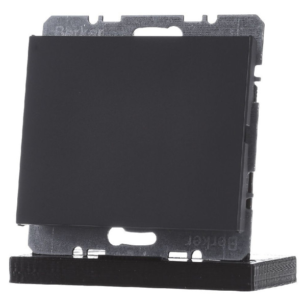 Заглушка із центральною панеллю антрацит Berker K.1 - фото №1