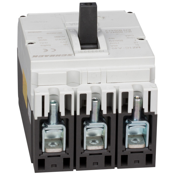 Автоматичний вимикач в литому корпусі типу Schrack MZ140431B 36кА 40А 3P - фото №4