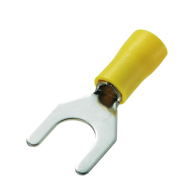 Вилочний наконечник TNSy SV5,5-5 (4-6/5) с изоляцией 100шт желтый (TNSy5500599)