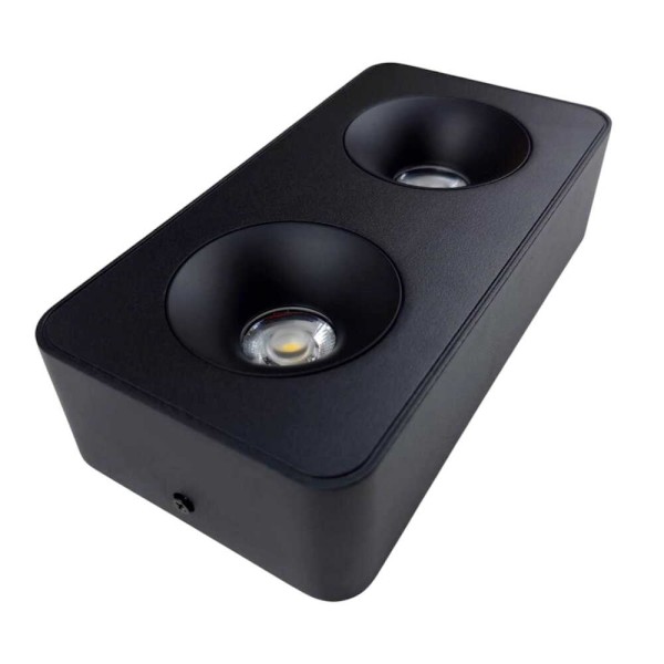 Cветильник точечный накладной SIDNEY-2L 20W 4000K IP20 черный Violux ( 330471 ) - фото №3