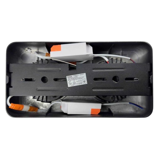 Cветильник точечный накладной SIDNEY-2L 20W 4000K IP20 черный Violux ( 330471 ) - фото №4