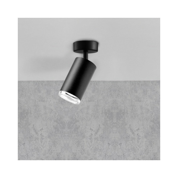 Светильник поворотный, спот Goldlux 324702 Turyn GU10 1x10W IP44 Черный - фото №1