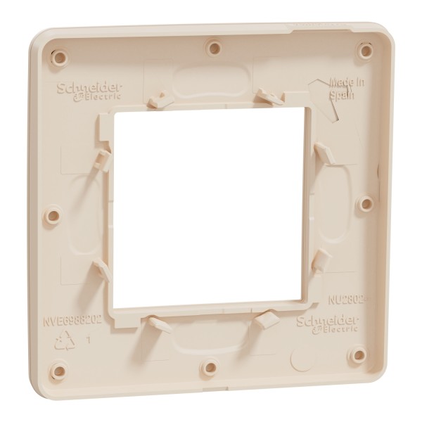 Одномісна рамка Schneider Electric Unica Studio Color NU280244 бежева - фото №4
