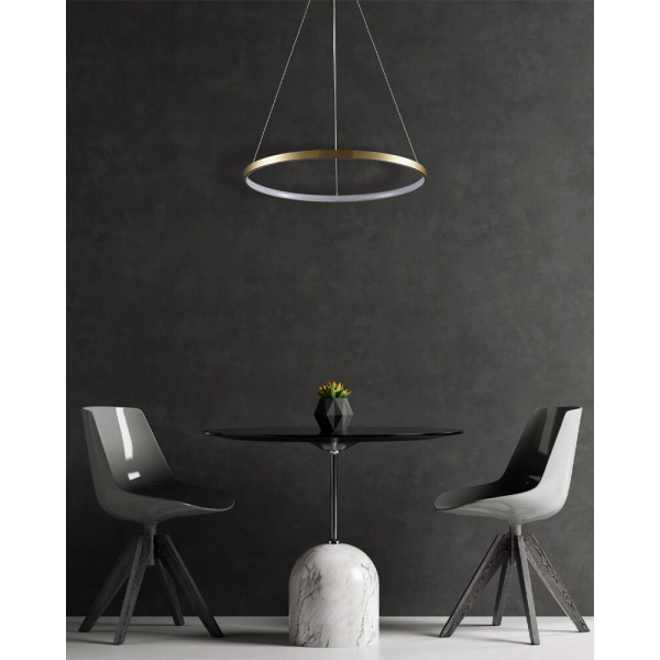 Підвісний світильник, люстра Goldlux 329165 Lea 1 Led 1x20W 4000K 2600Lm IP20 Золото - фото №4