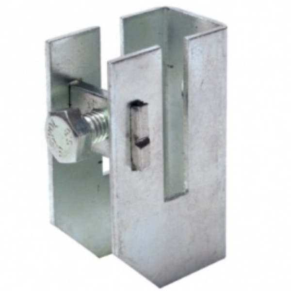 Скоба-держатель полосы DKC ND2312 40х4мм М8х20 из стали горячего цинкования (с болтом)