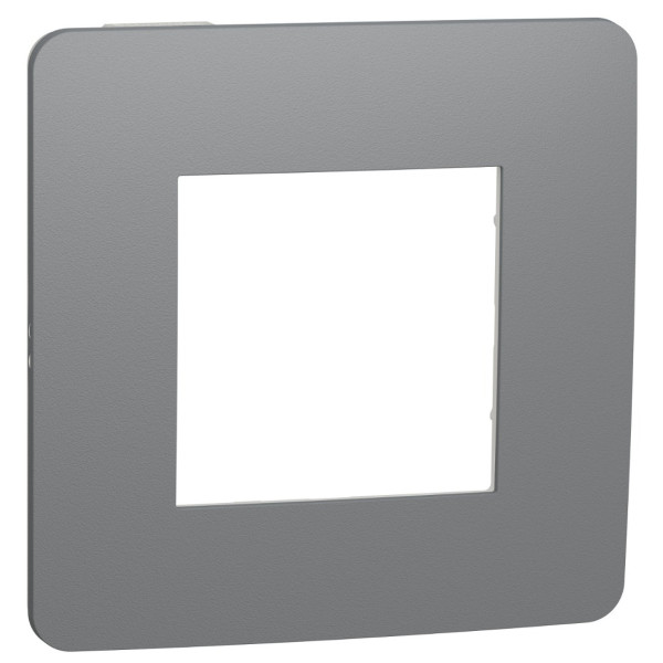 Однопостова рамка Schneider Electric NU280221 (димчасто-сірий/білий)