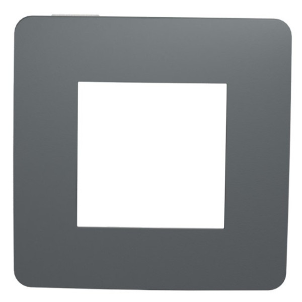 Однопостова рамка Schneider Electric NU280221 (димчасто-сірий/білий) - фото №1