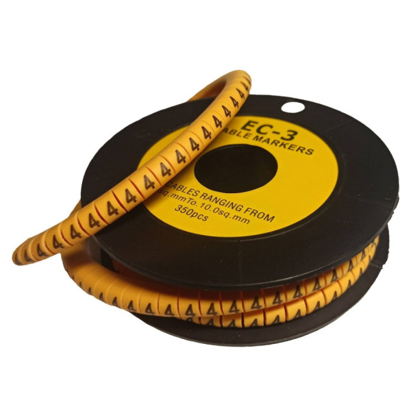 Маркер TNSy МК2 2,5-4мм² символ «4» 500шт (TNSy5502440)