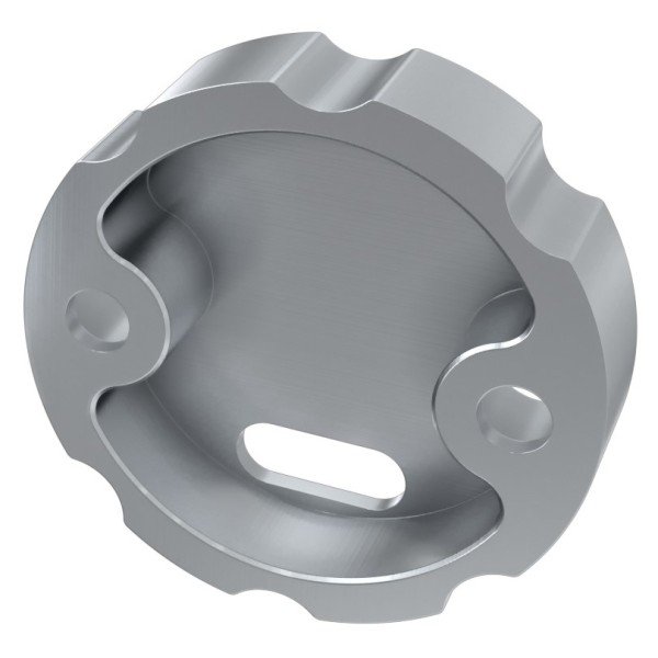 Заглушка Lumines для типа COSMO с отверстием серебро - фото №1