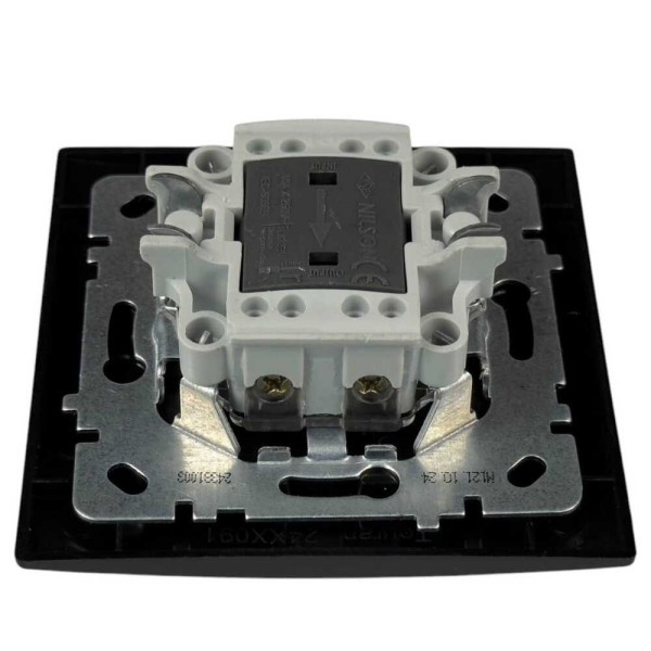 Вимикач Nilson Touran чорний мат 2кл ( 24381003 ) - фото №2