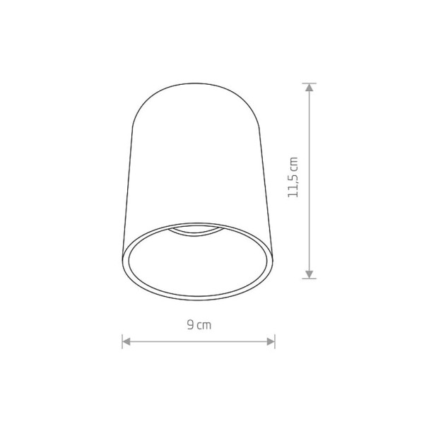 Точечный светильник Nowodvorski 8932 Eye tone GU10 1x10W IP20 Черный - фото №1