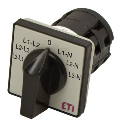 Кулачковый переключатель ETI 004773090 CS 25 66 U (фазного/линейного напряжения 25A) - фото №1